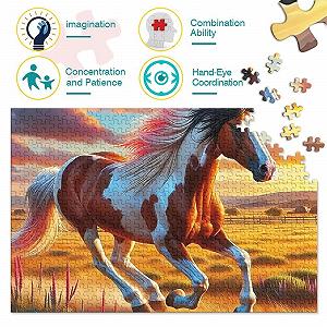 Пазл 1000 деталей Конь 38 x 26 см - Фото 1