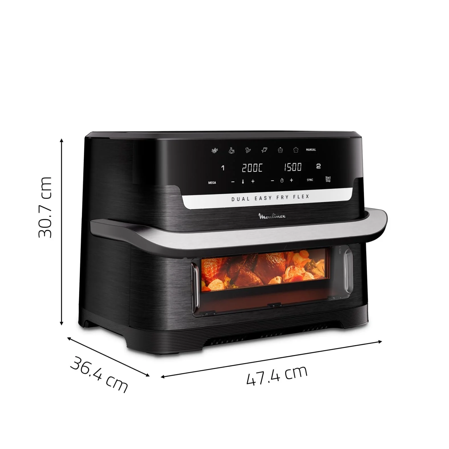 Мультипіч Moulinex Dual Easy Fry Flex EZ9228F0 9 л 7 програм Black, фото №2 Мультипіч Moulinex Dual Easy Fry Flex EZ9228F0 9 л 7 програм Black, фото №2