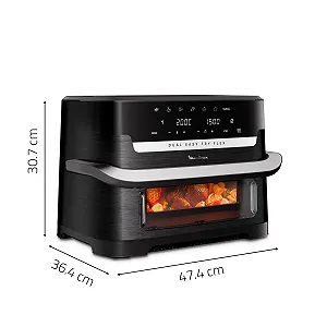 Мультипечь Moulinex Dual Easy Fry Flex EZ9228F0 9 л 7 программ Black цена на synthetic.ua - Фото 1 Мультипечь Moulinex Dual Easy Fry Flex EZ9228F0 9 л 7 программ Black synthetic.ua - Фото 1