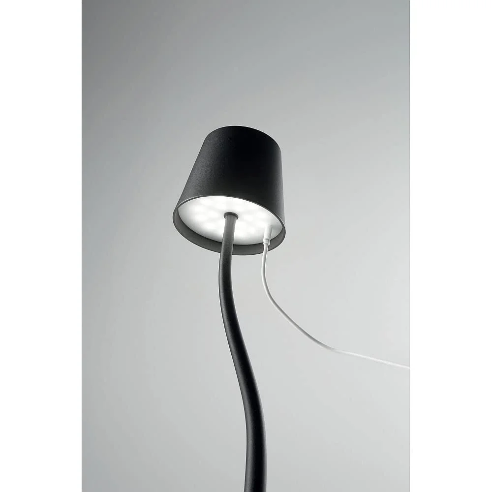 Акумуляторна світлодіодна настільна лампа Judy LED 3 Вт 3000 K IP54 Чорний, фото №3