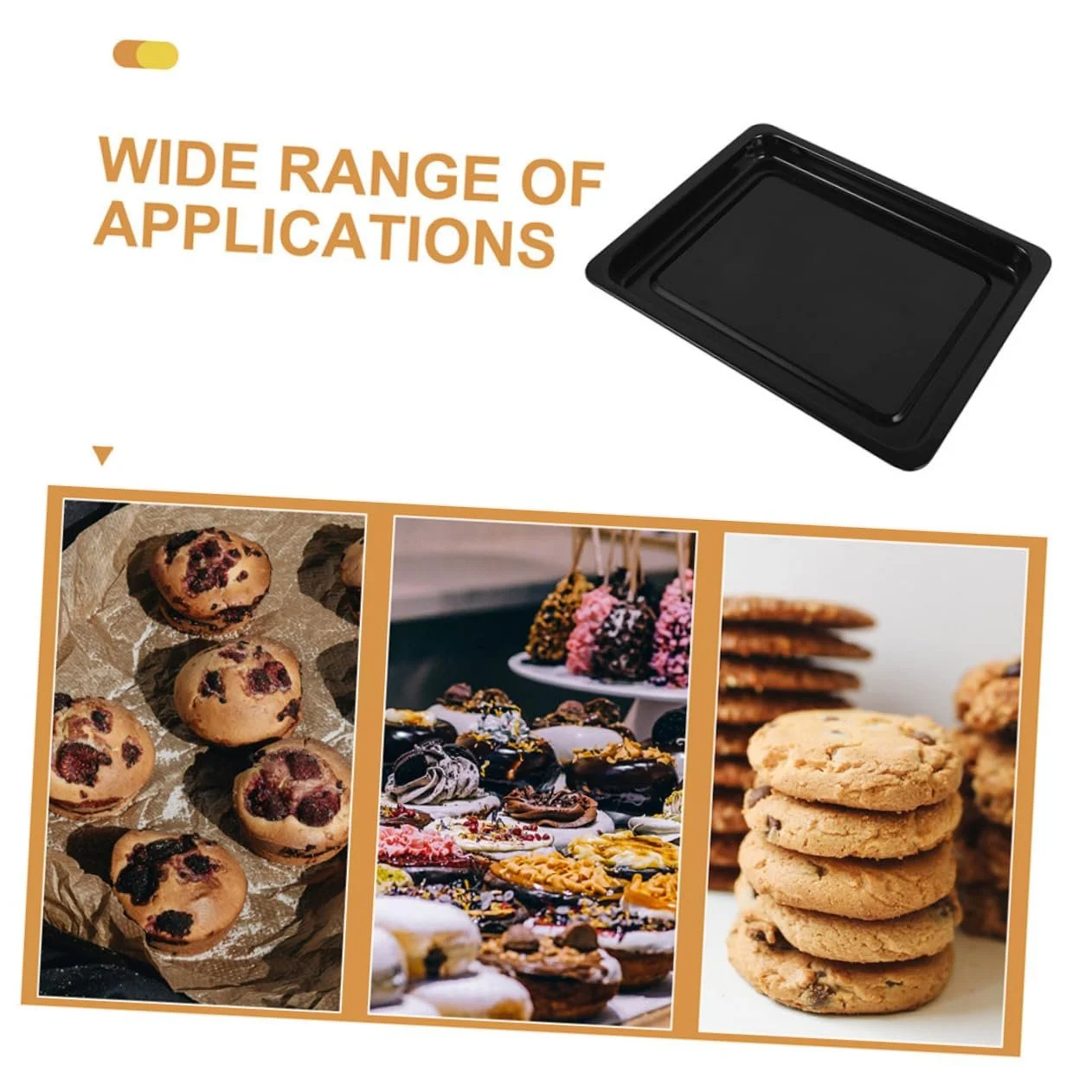 Деко для запікання BESTYASH емальоване прямокутне 34 x 26 x 2.5 см, фото №5 Деко для запікання BESTYASH емальоване прямокутне 34 x 26 x 2.5 см, фото №5