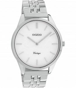 Купить Винтажные часы Oozoo C9980 Женские с браслетом из нержавеющей стали, плоский, 38 мм, перламутровый / серебристый - Фото 1 Винтажные часы Oozoo C9980 Женские с браслетом из нержавеющей стали, плоский, 38 мм, перламутровый / серебристый - Фото 1