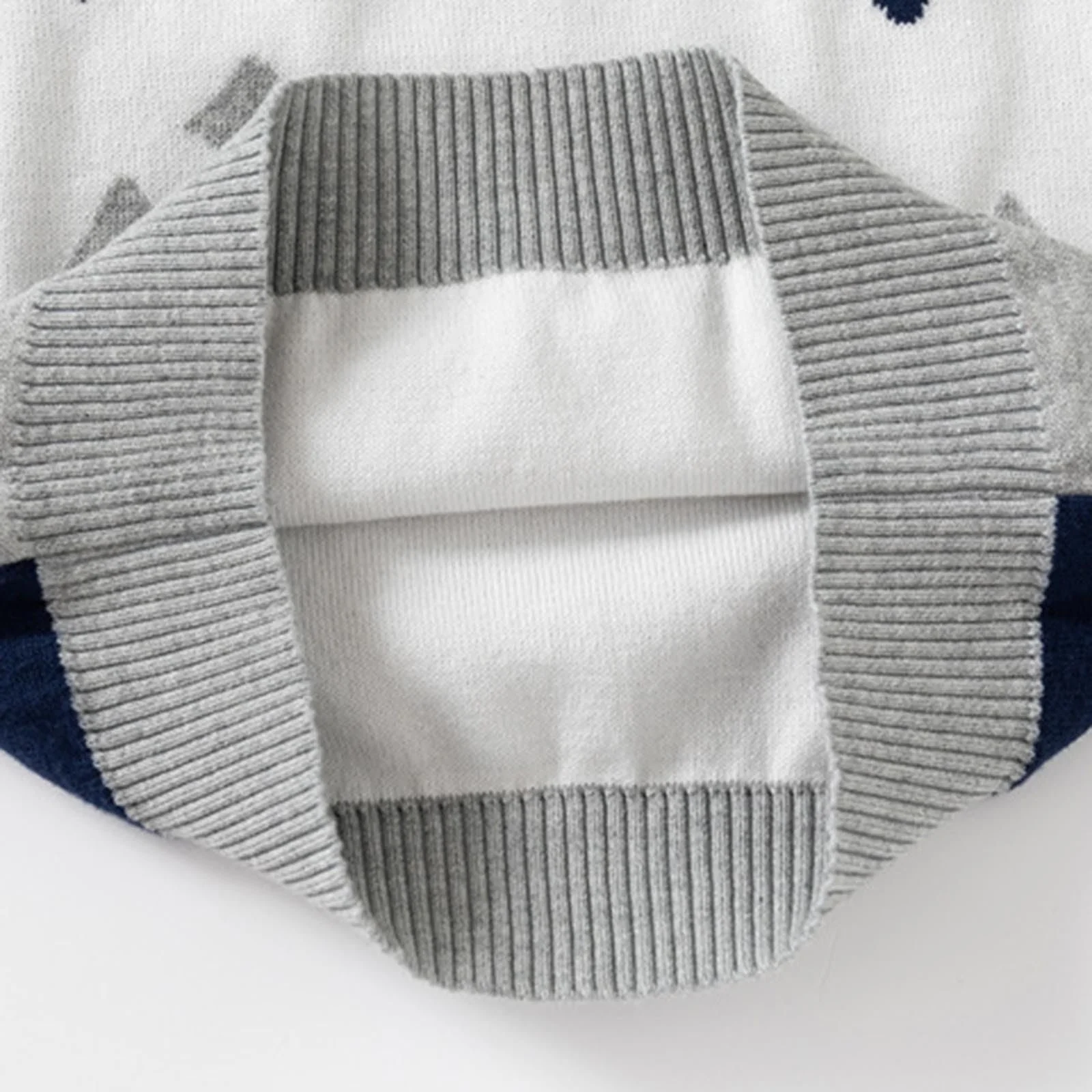 Джемпер для мальчиков Детский Пуловер с длинными рукавами Осенний Вязаный Джемпер для мальчиков Печатный Вязаный Джемпер Мягкий Пуловер Свитеры с круглым вырезом Теплый Свитшот Эластичный с длинными рукавами Свободные Топы Легкий, фото №7