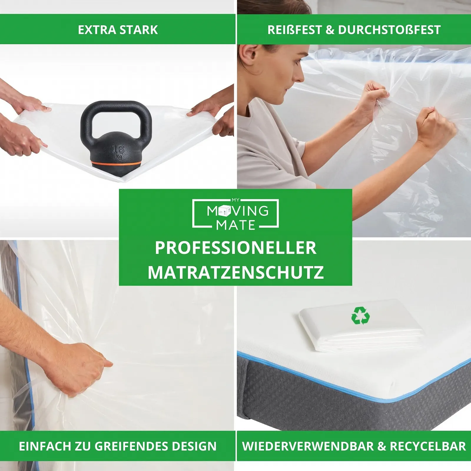 Чохол для матраца для переїзду та зберігання 90 x 200 см, фото №6 Чохол для матраца для переїзду та зберігання 90 x 200 см, фото №6