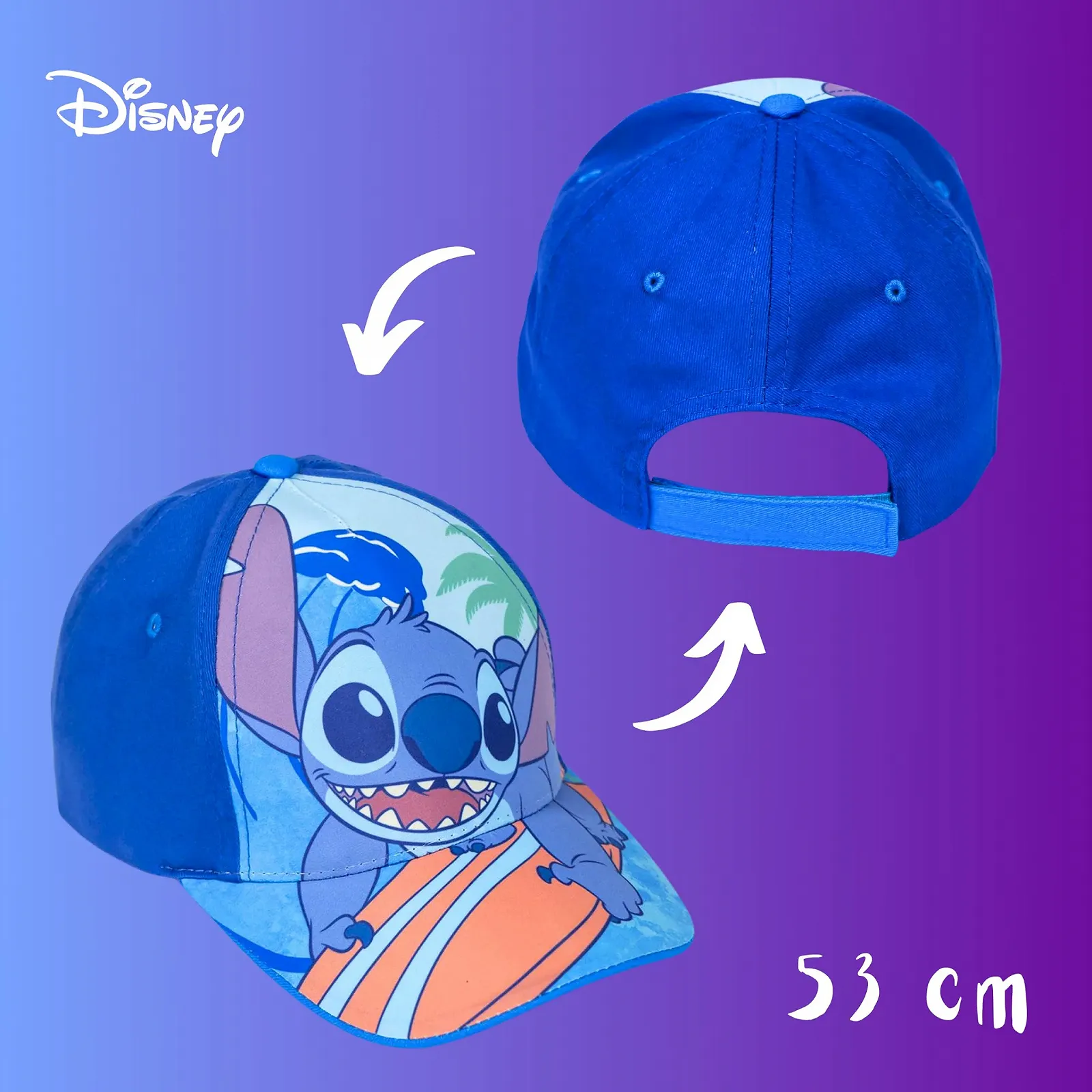 Бейсболка Disney Stitch для девочек летняя со Стичем и Ангелом, фото №5