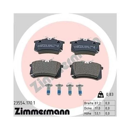 Тормозной диск ZIMMERMANN COAT Z 600.3234.20 для VAG, задняя ось, фото №4
