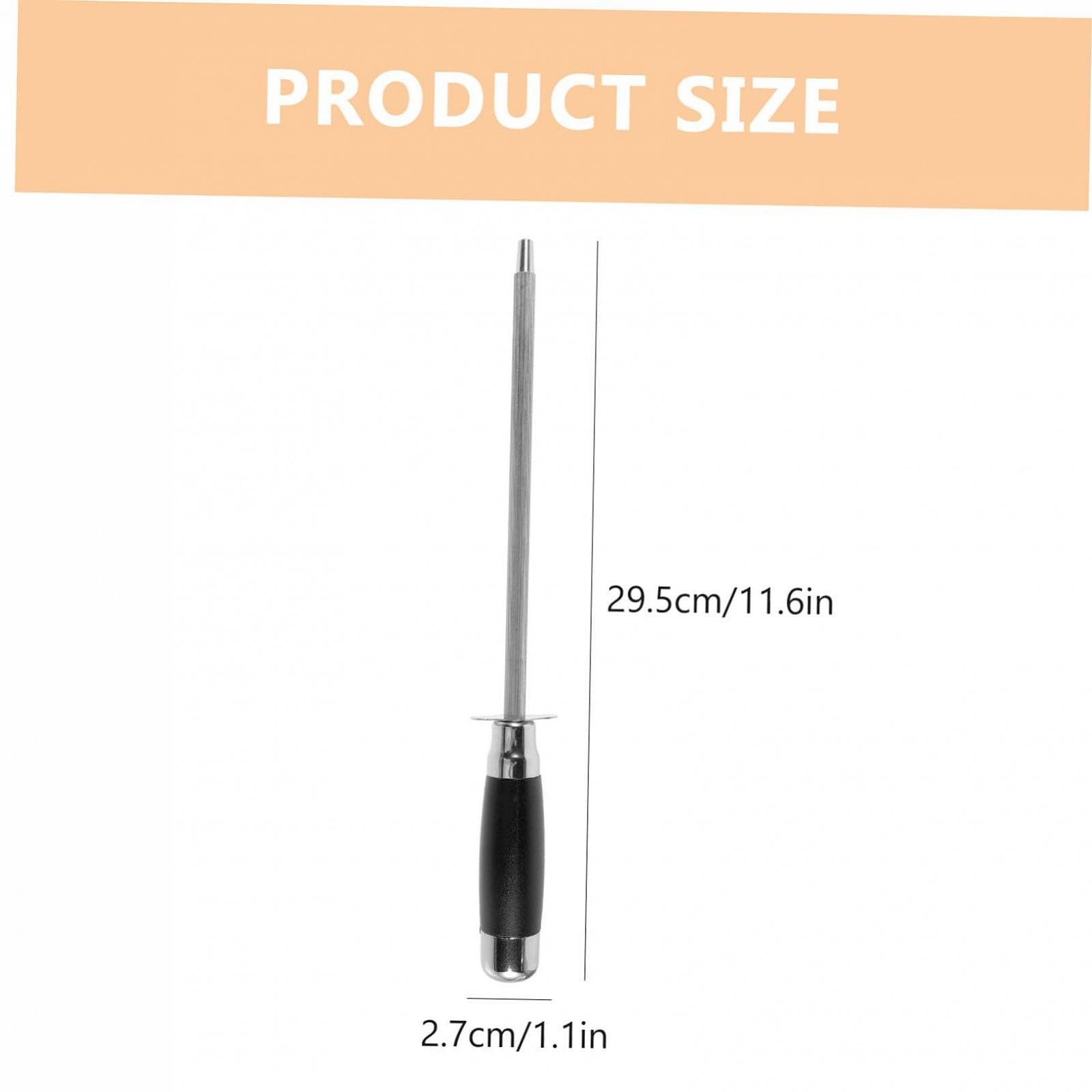 Мусат для ножей кухонный из нержавеющей стали эргономичный, фото №2