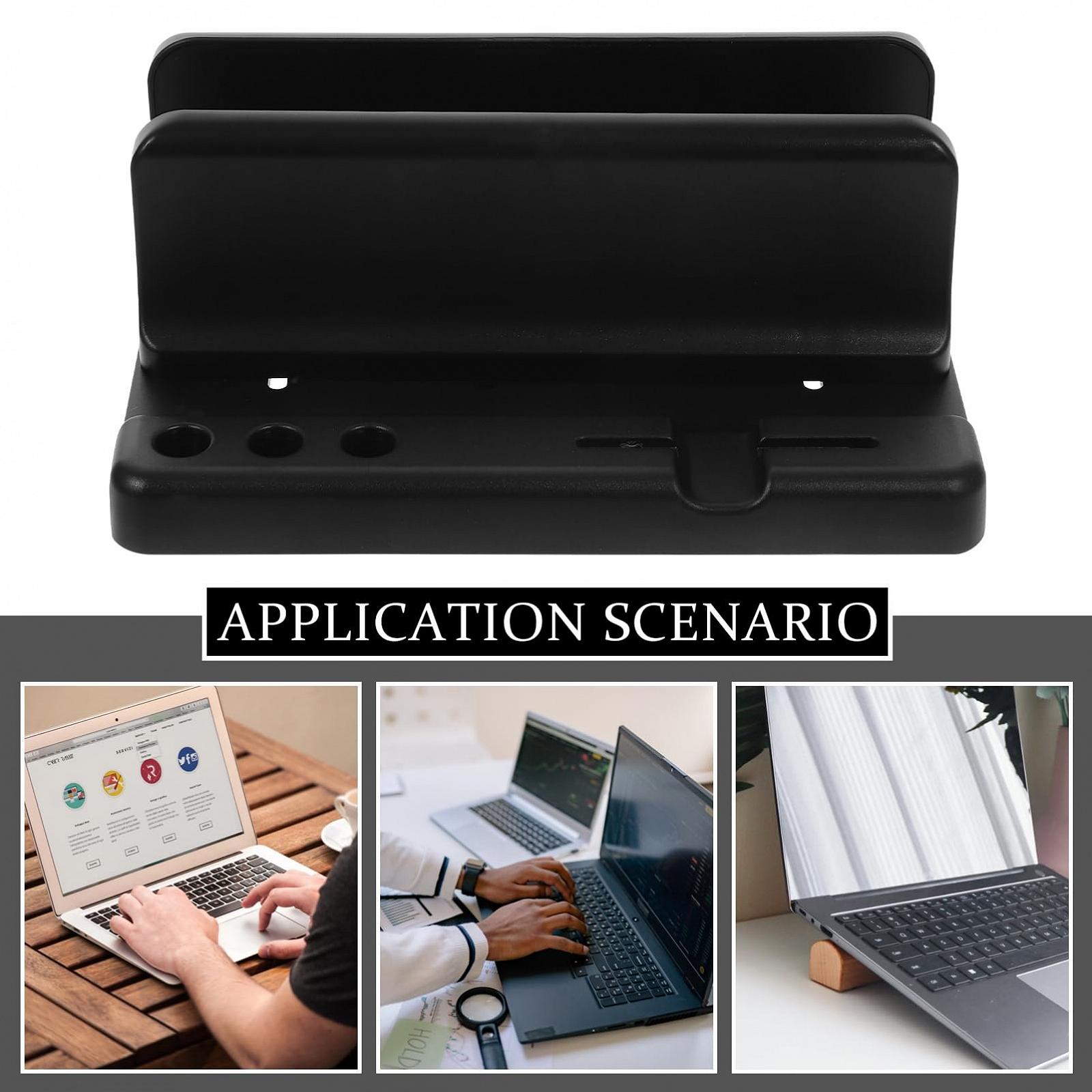 Вертикальная Подставка для Ноутбука Совместима с Pro Многофункциональная Экономия Пространства и Стабильная для Стола, фото №7