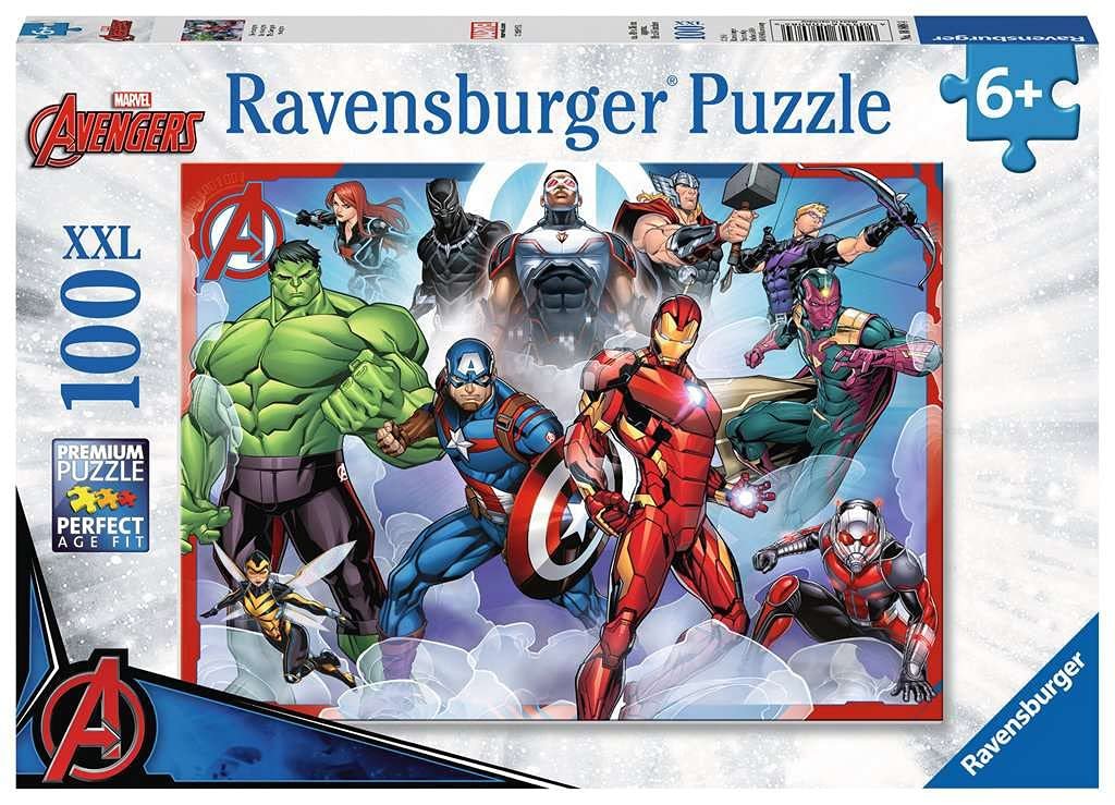 Пазл Ravensburger Marvel Avengers XXL 100 элементов, фото №1 Пазл Ravensburger Marvel Avengers XXL 100 элементов, фото №1