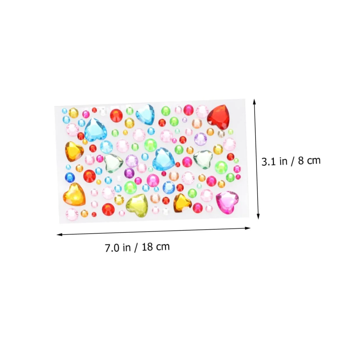 Наклейки со стразами акриловые 5 листов, фото №9