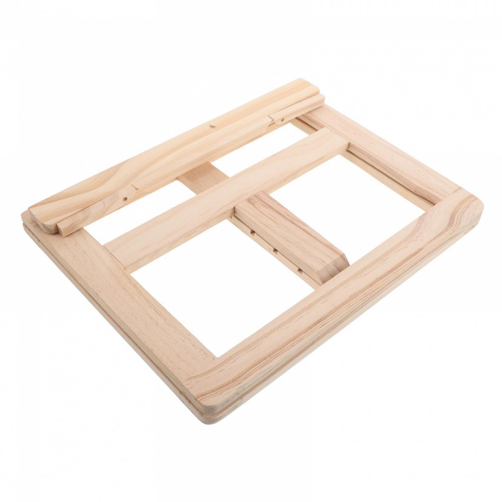 Деревянная подставка для ноутбука регулируемая, фото №1