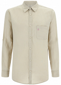 Чоловіча сорочка GUESS / Бежева / Розмір M - Фото 1