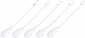 Ложка столовая ProLeo Керамическая Ложка для кофе с длинной ручкой Ложка для смешивания Керамическая Ложка для кофе Палочка для размешивания меда Ложка для специй (Белая) - Фото 1