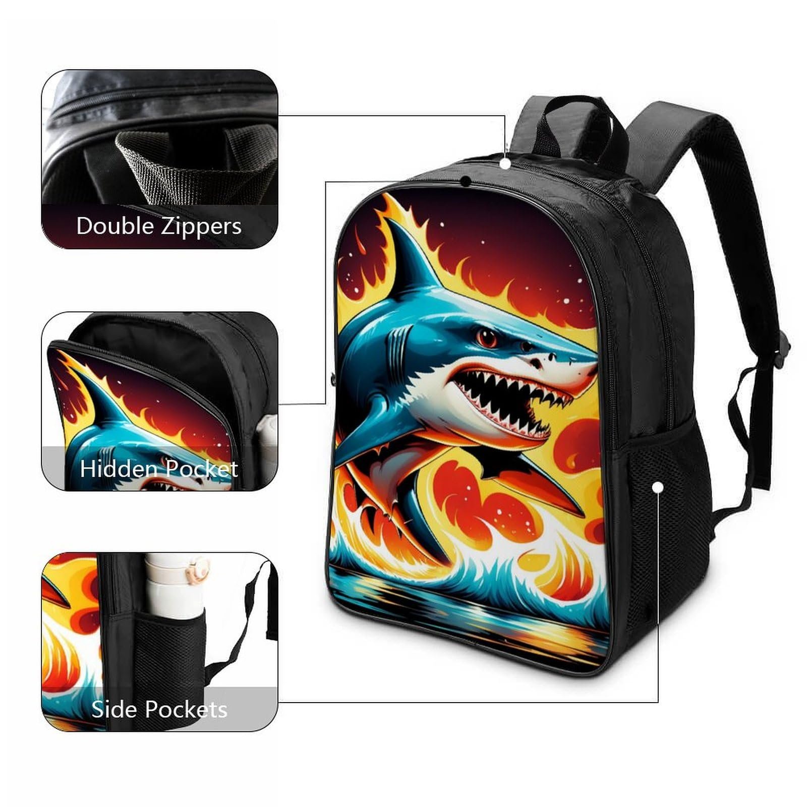 Ранець Shark FPAKAKIIE 40x28x16см, фото №3