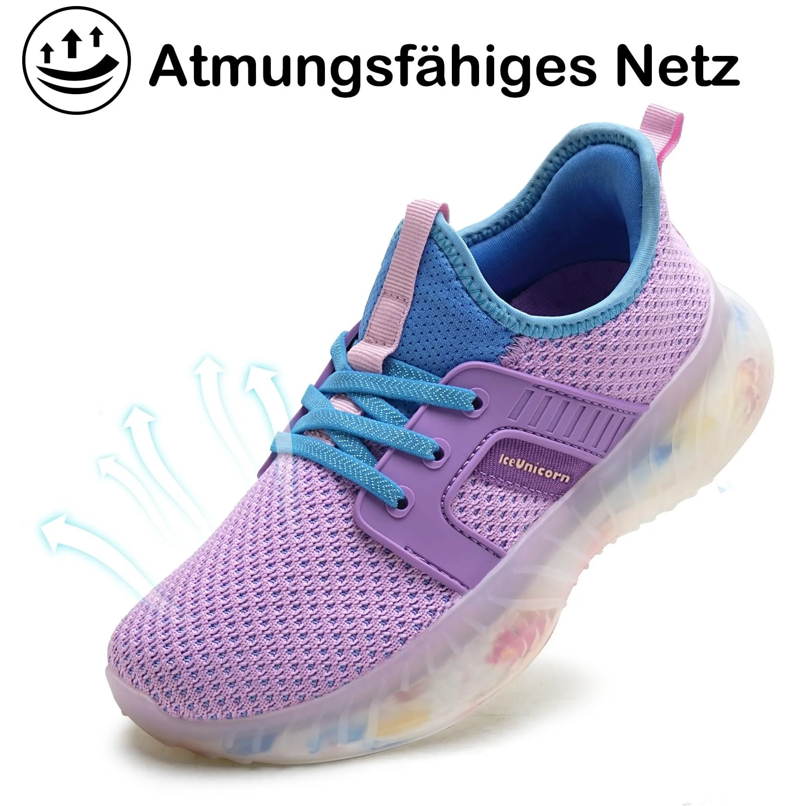 Кроссовки IceUnicorn для девочек, детские комнатные туфли, спортивная обувь, слипоны для подростков, фото №2