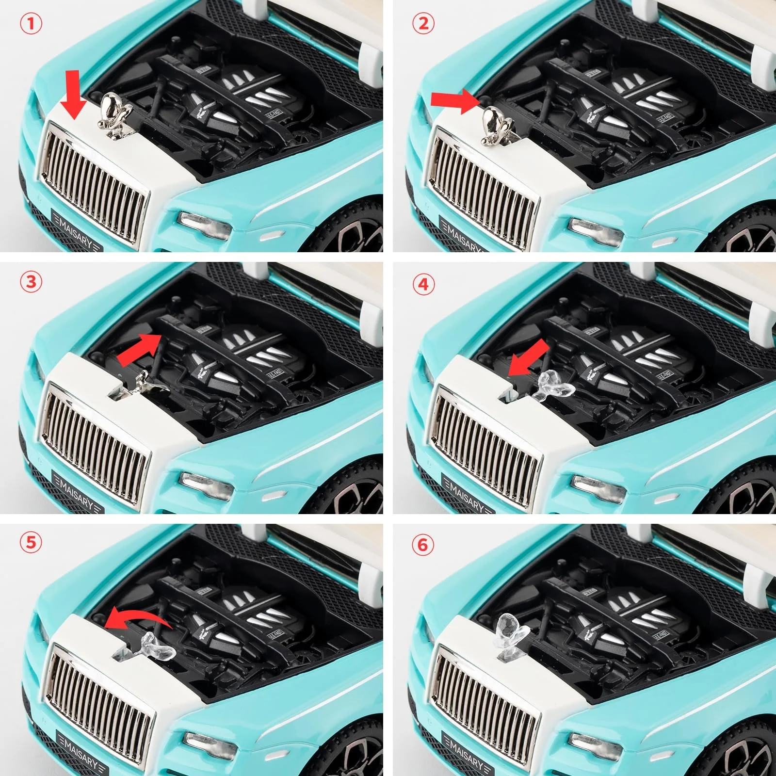 Rolls Royce Phantom Легковая металлическая модель автомобиля 1/32, игрушечная машинка со звуком и светом с функцией оттягивания, подходит для коллекционирования моделей автомобилей, подарки для детей Синий, фото №6 Rolls Royce Phantom Легковая металлическая модель автомобиля 1/32, игрушечная машинка со звуком и светом с функцией оттягивания, подходит для коллекционирования моделей автомобилей, подарки для детей Синий, фото №6