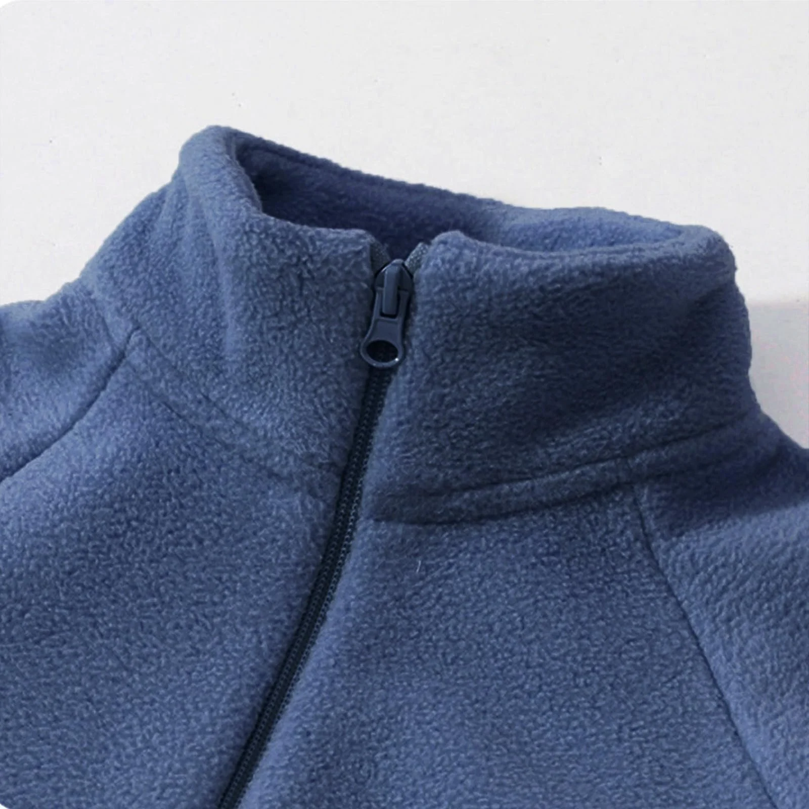 Флисовая куртка для детей, размер 140 зимняя ветрозащитная однотонная куртка на молнии, теплая флисовая верхняя одежда, фото №5