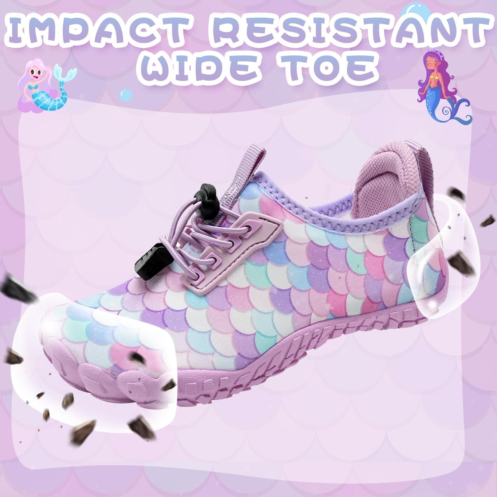 Босоножки WateLves Детские босоножки для плавания, и девочек, быстросохнущие, нескользящие, фото №4