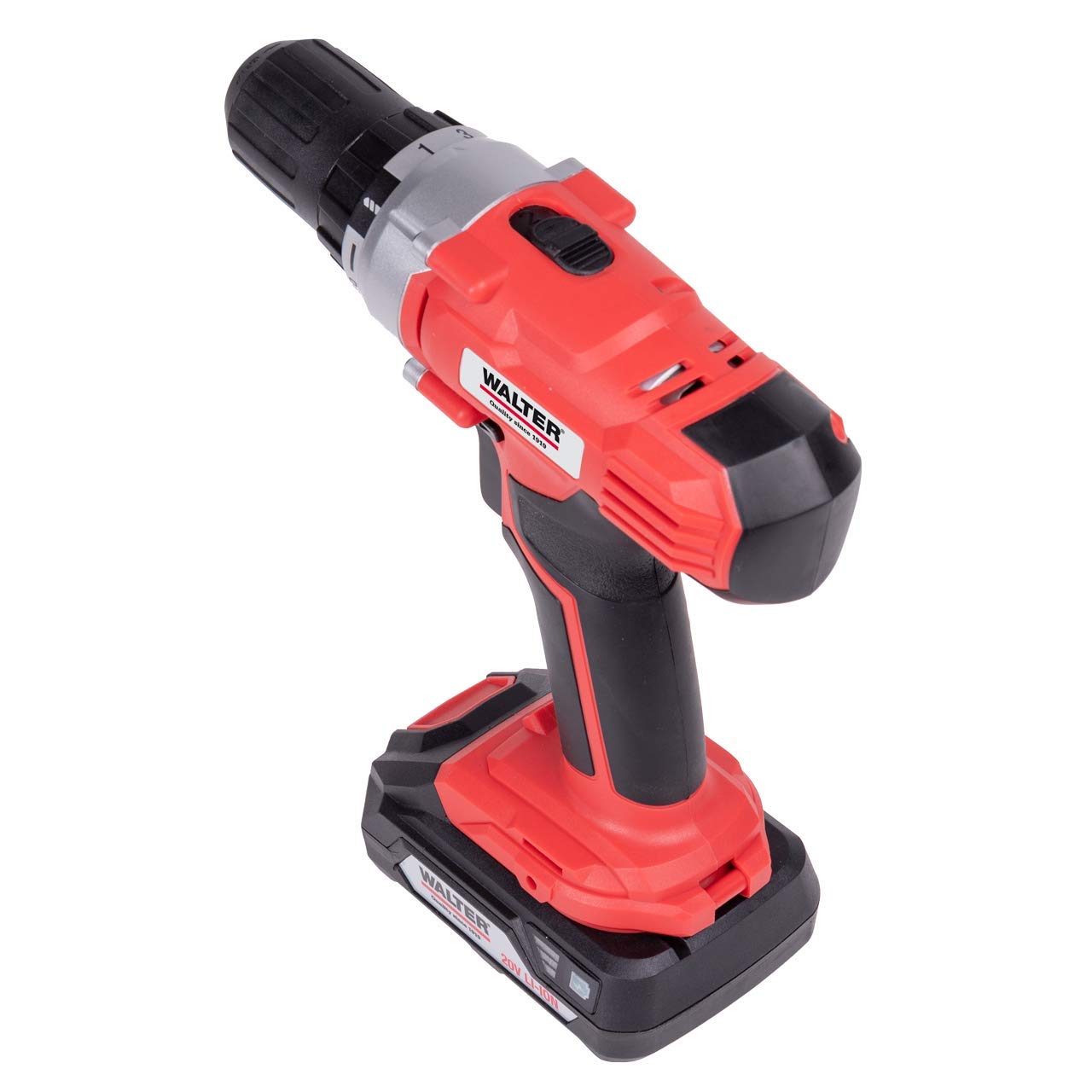 Отвёртка WALTER Беспроводная 20 В 2 передачи 19 + 1 уровень крутящего момента с LED освещением Диапазон патрона: 2-13 мм, фото №3 Отвёртка WALTER Беспроводная 20 В 2 передачи 19 + 1 уровень крутящего момента с LED освещением Диапазон патрона: 2-13 мм, фото №3