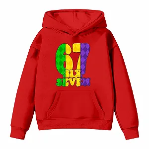 Толстовка 67, детская, с капюшоном, с карнавальным узором, флисовая, мягкая - Фото 1