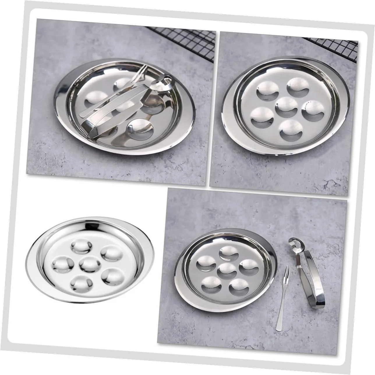 Форма для запекания улиток NOLITOY нержавеющая сталь долговечная пригодна для мытья в посудомоечной машине, фото №4