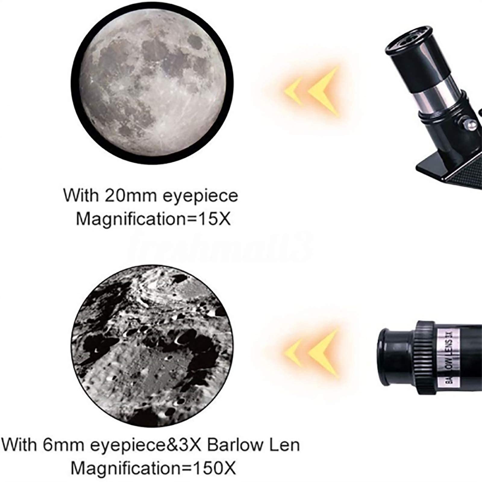 Телескоп Super Telephoto Zoom Monocular 10-300x40 мм з адаптером-кліпсою для смартфона і штативом, фото №6