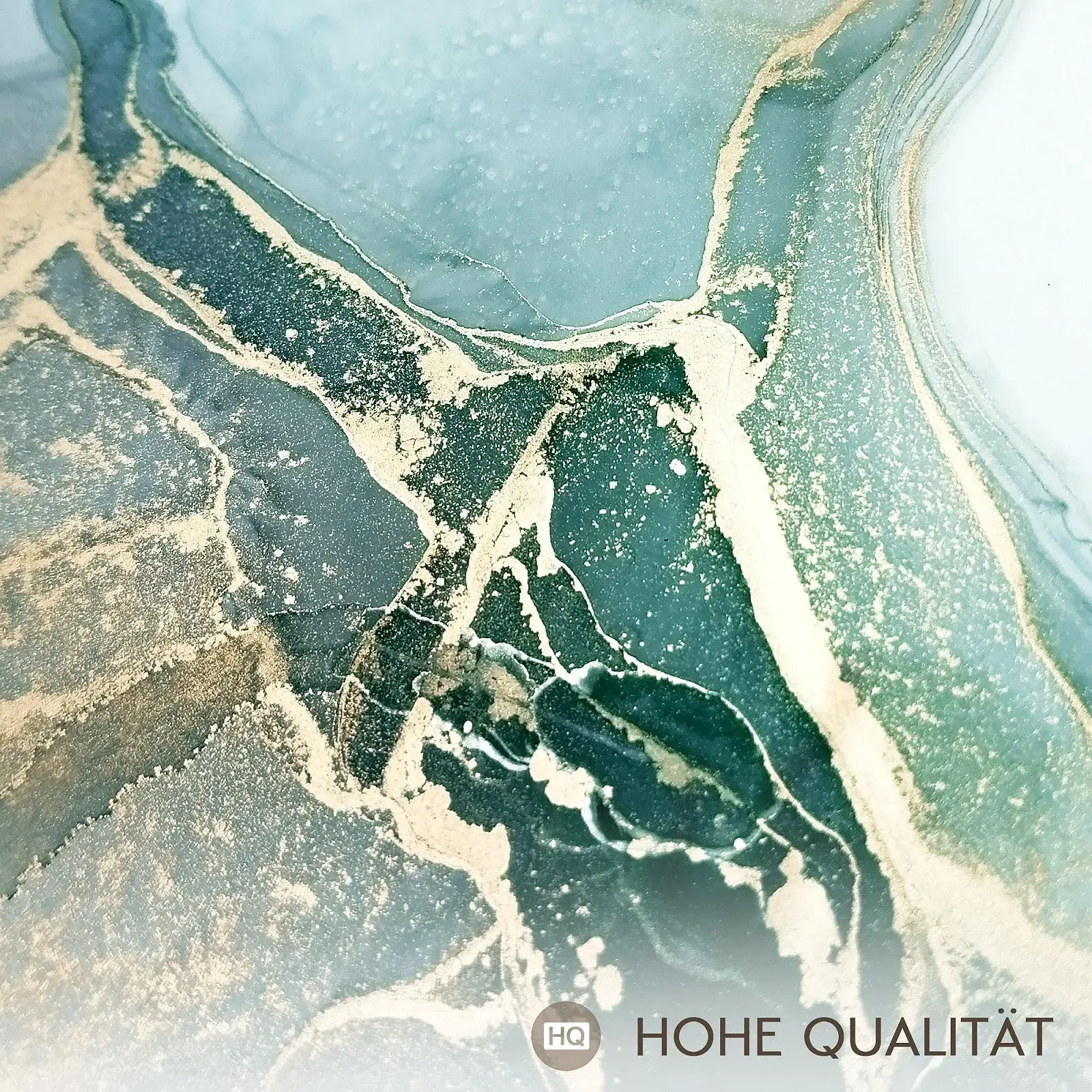 Набір настінних картин Novart N032663a Golden Leaves Modern Decoration Gold Green, фото №6