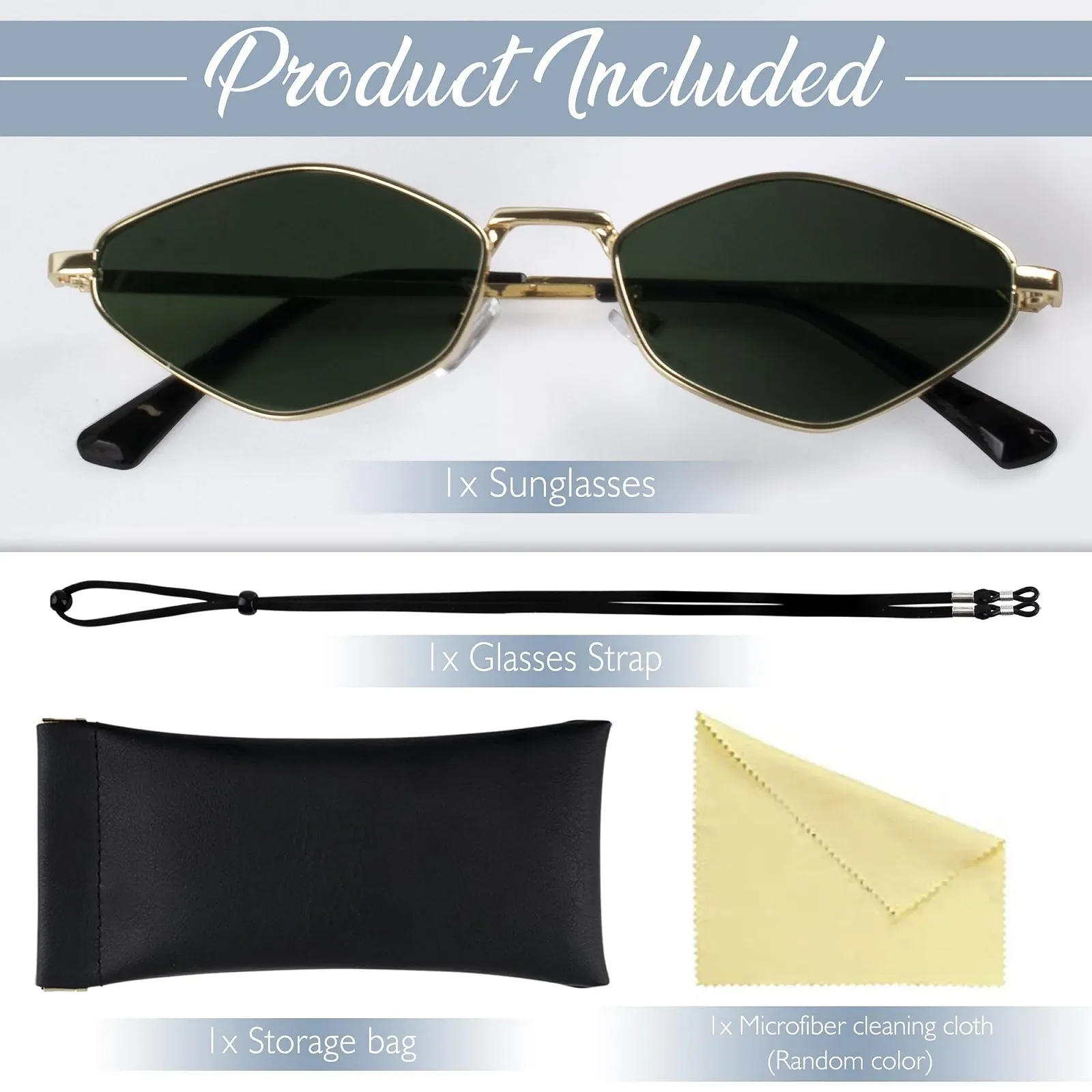 Сонцезахисні окуляри Шестикутні Ретро MEGAVOW для Чоловіків та Жінок, Шестикутні, Маленькі, UV400, фото №2