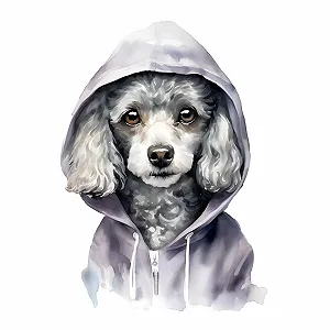 Наклейка на стіну GRAZDesign Dog Poodle 42 x 30 см - Фото 1