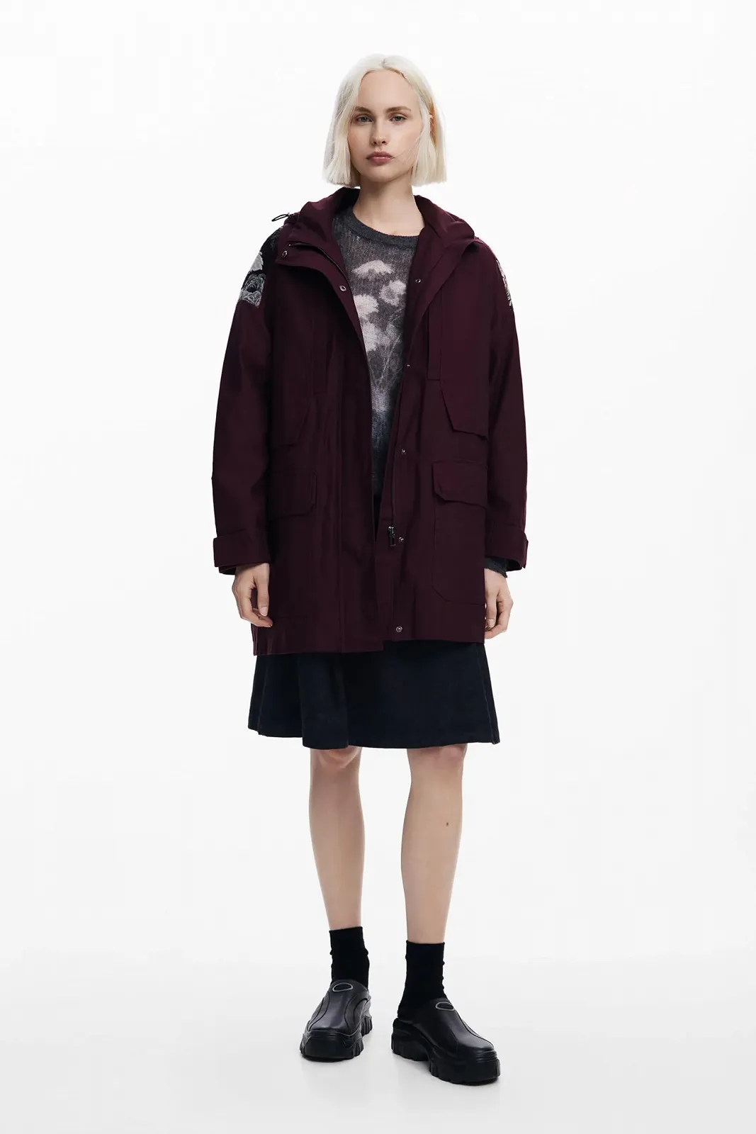 Жіноча парка Desigual ткана, фото №4