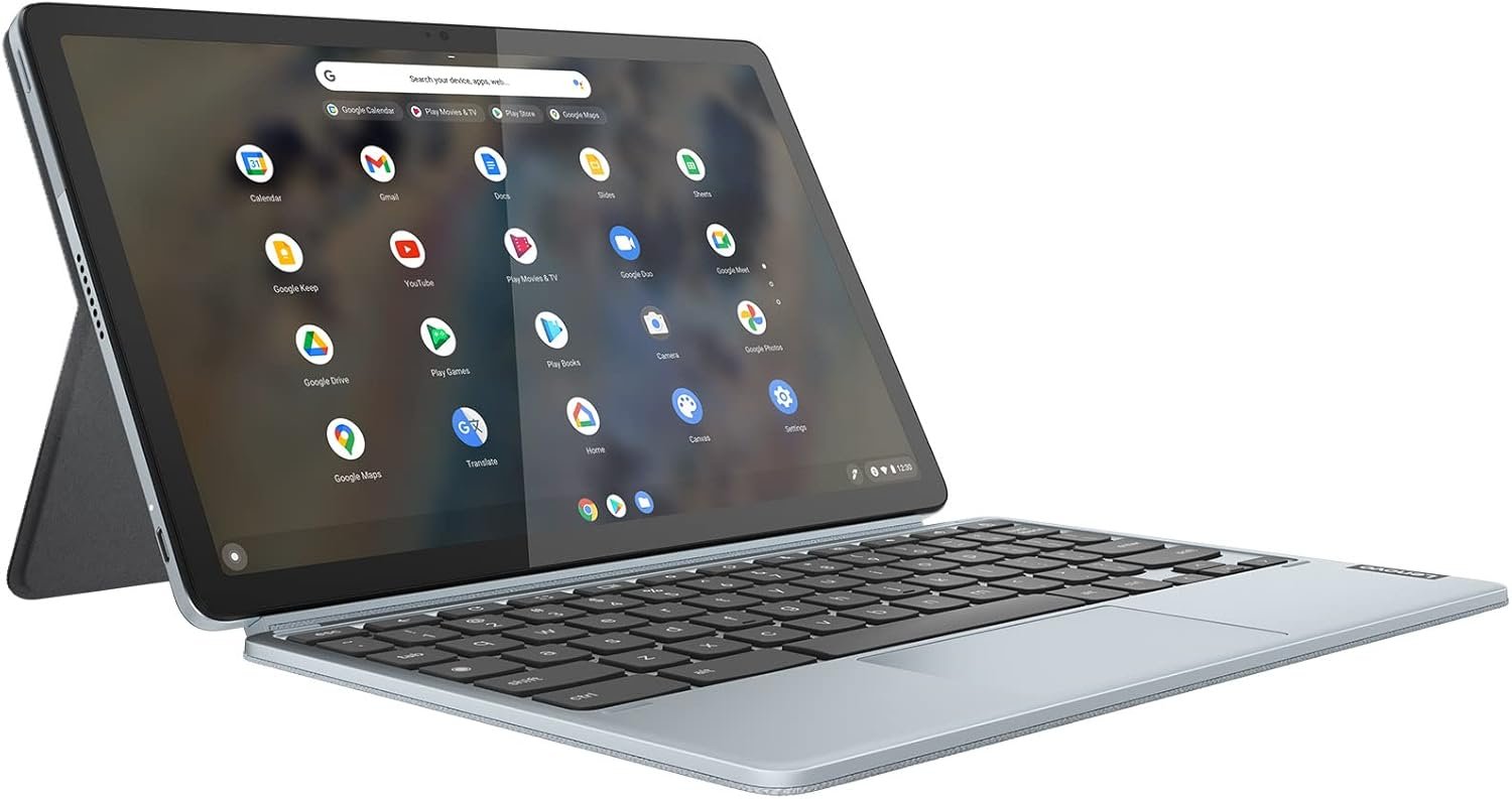 Ноутбук 10.95" Lenovo IdeaPad Duet 3 Chrome 11Q727 Qualcomm Snapdragon 7c Gen 2 RAM 4GB eMMC 64GB 12год батарея Chrome OS (UKR), фото №3