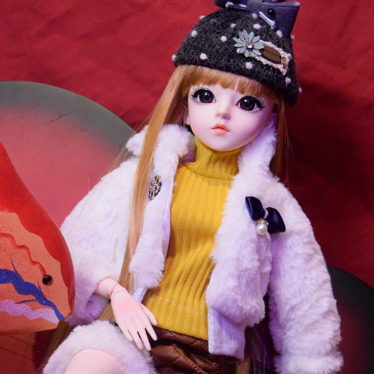 Кукла EVA BJD 1/3 Ball Mechanical Jointed Doll Full Set Clothes 24 дюйма (Rebecca), фото №7