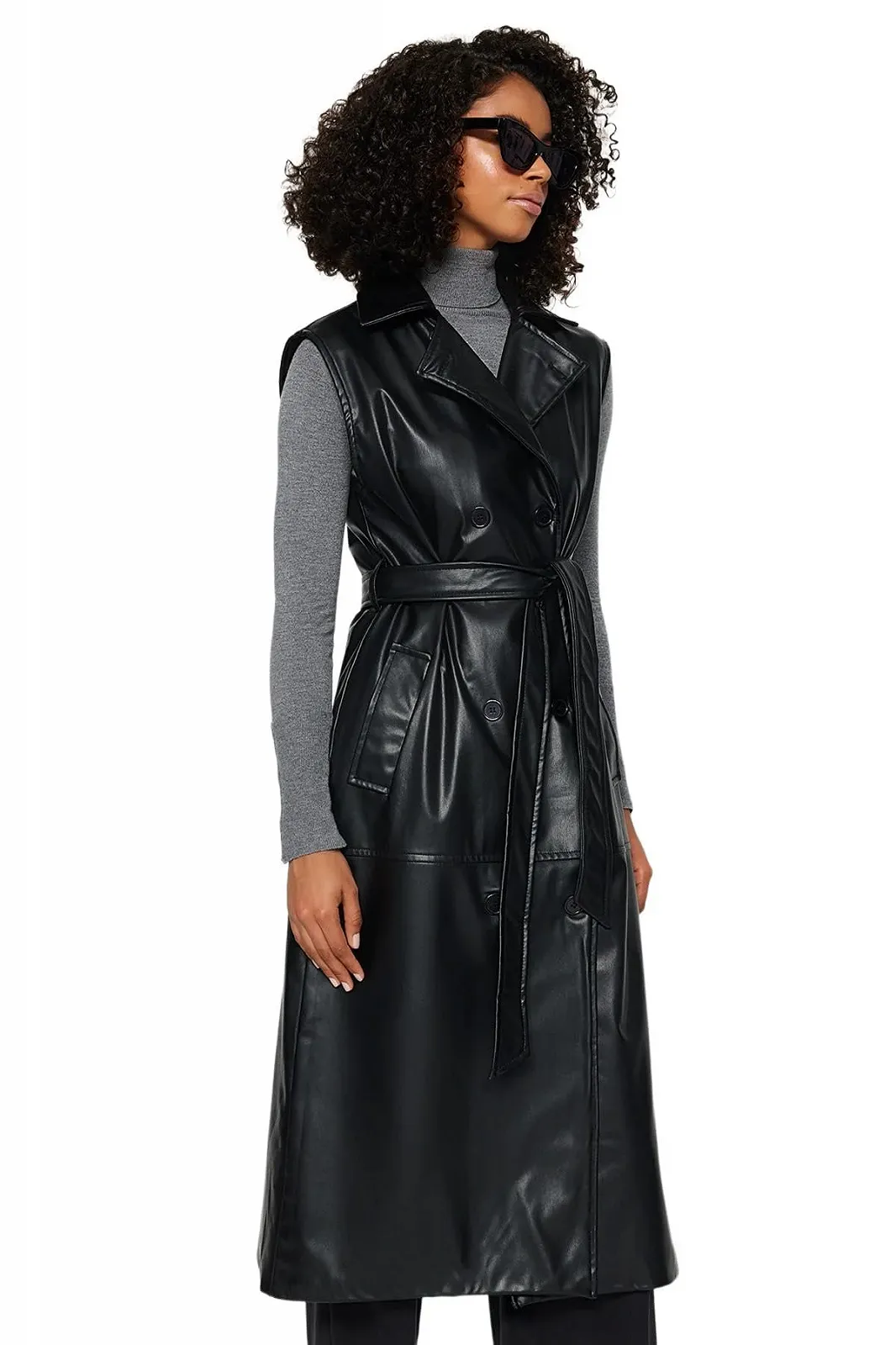 Жилет TRENDYOL Прямой Классический Hijab, фото №3 Жилет TRENDYOL Прямой Классический Hijab, фото №3