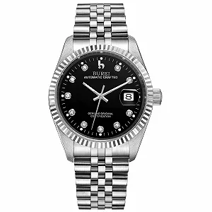 Купить Мужские часы BUREI Автоматические механические наручные часы Сапфировое стекло Нержавеющая сталь с автоматической датой - Фото 1 Мужские часы BUREI Автоматические механические наручные часы Сапфировое стекло Нержавеющая сталь с автоматической датой - Фото 1