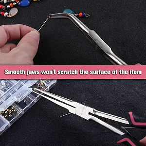 Длинногубцы LEONTOOL 2 x 7 дюймов, удлиненные, с гладкими губками, с длинной ручкой, изогнутые, для изготовления ювелирных изделий, обертывания проволоки и захвата предметов цена на synthetic.ua - Фото 1 Длинногубцы LEONTOOL 2 x 7 дюймов, удлиненные, с гладкими губками, с длинной ручкой, изогнутые, для изготовления ювелирных изделий, обертывания проволоки и захвата предметов synthetic.ua - Фото 1