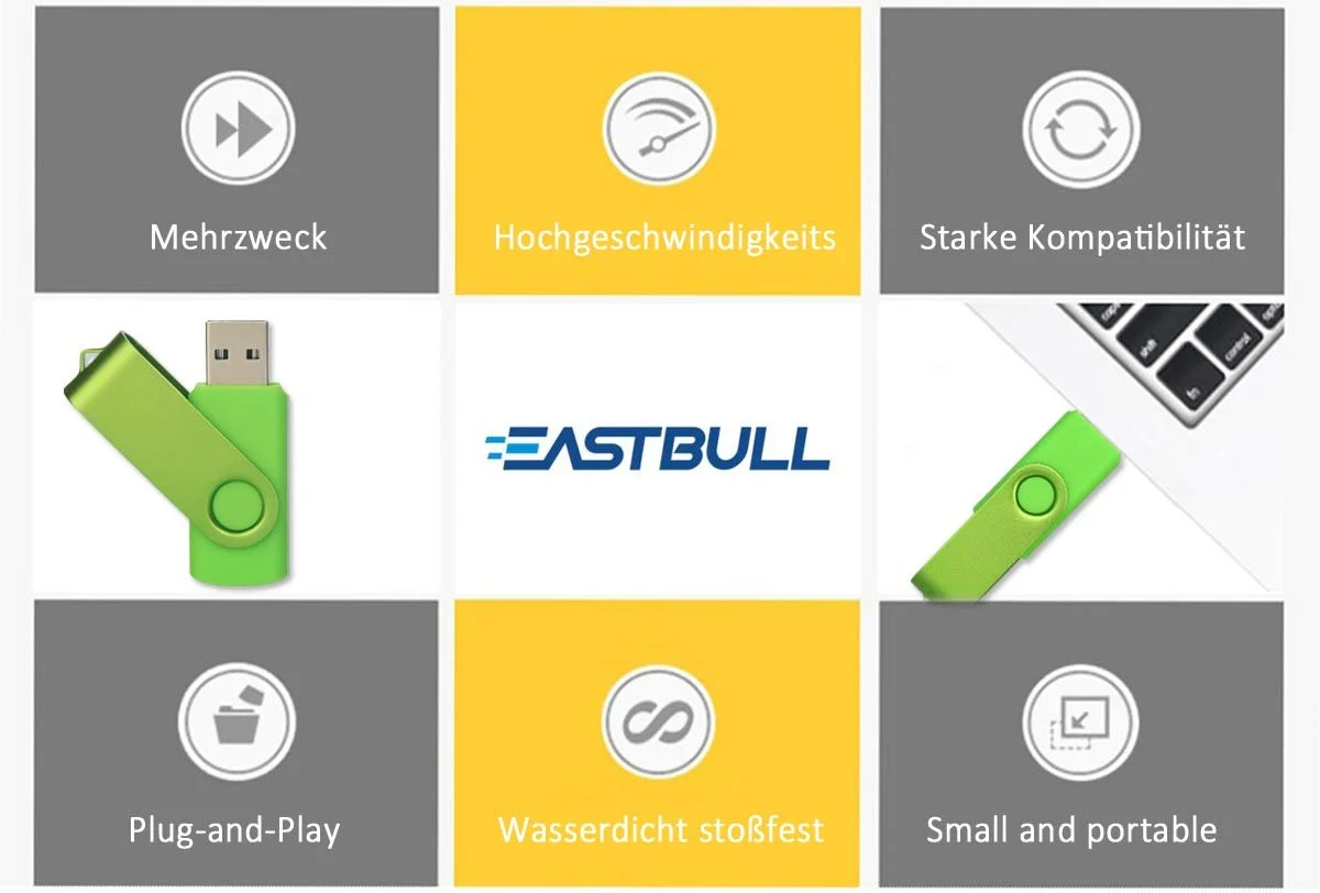 USB-флеш-накопитель EASTBULL 8GB USB 2.0 (комплект 5 шт) Разноцветный, фото №3 USB-флеш-накопитель EASTBULL 8GB USB 2.0 (комплект 5 шт) Разноцветный, фото №3