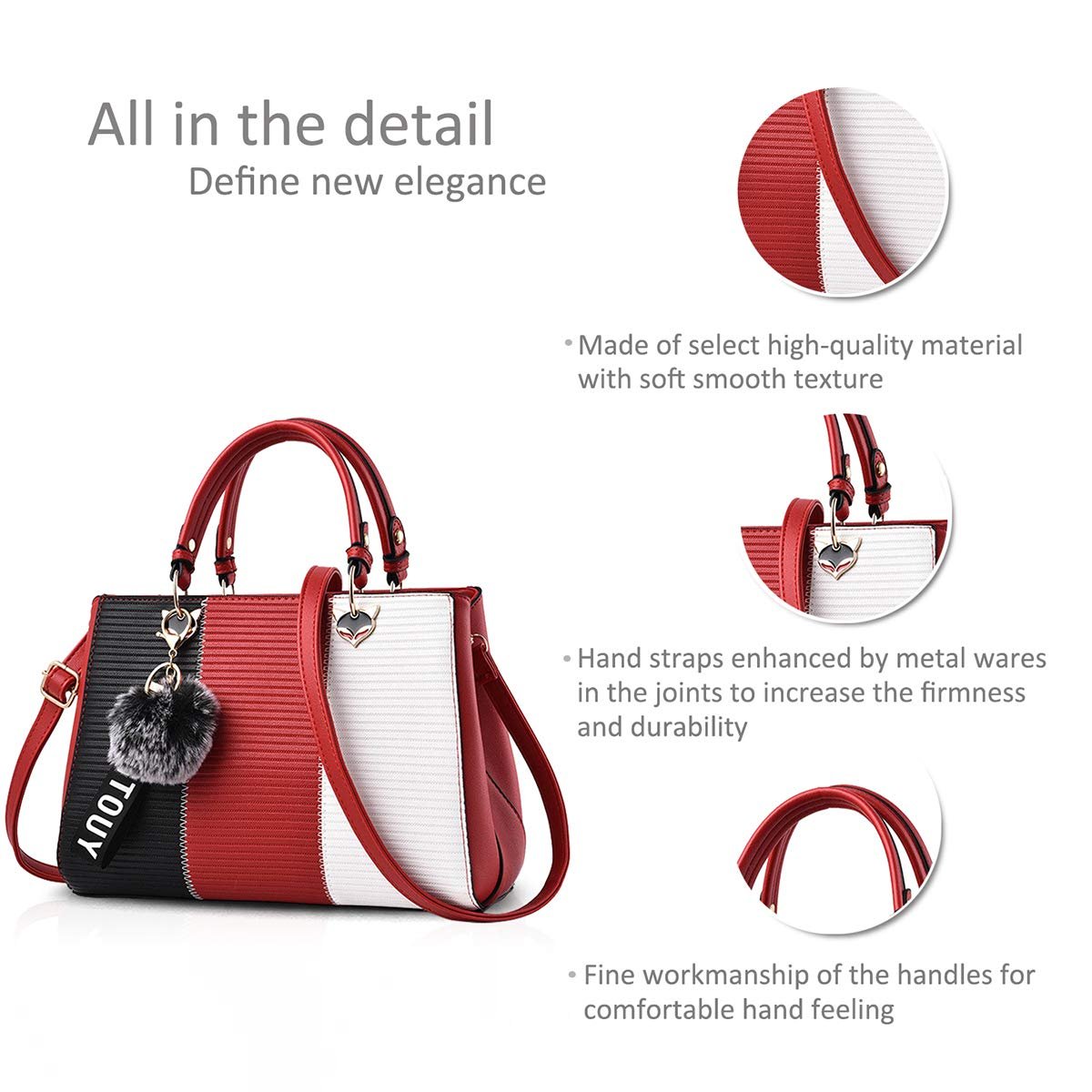 Женская Сумка NICOLE&DORIS PU, фото №6 Женская Сумка NICOLE&DORIS PU, фото №6