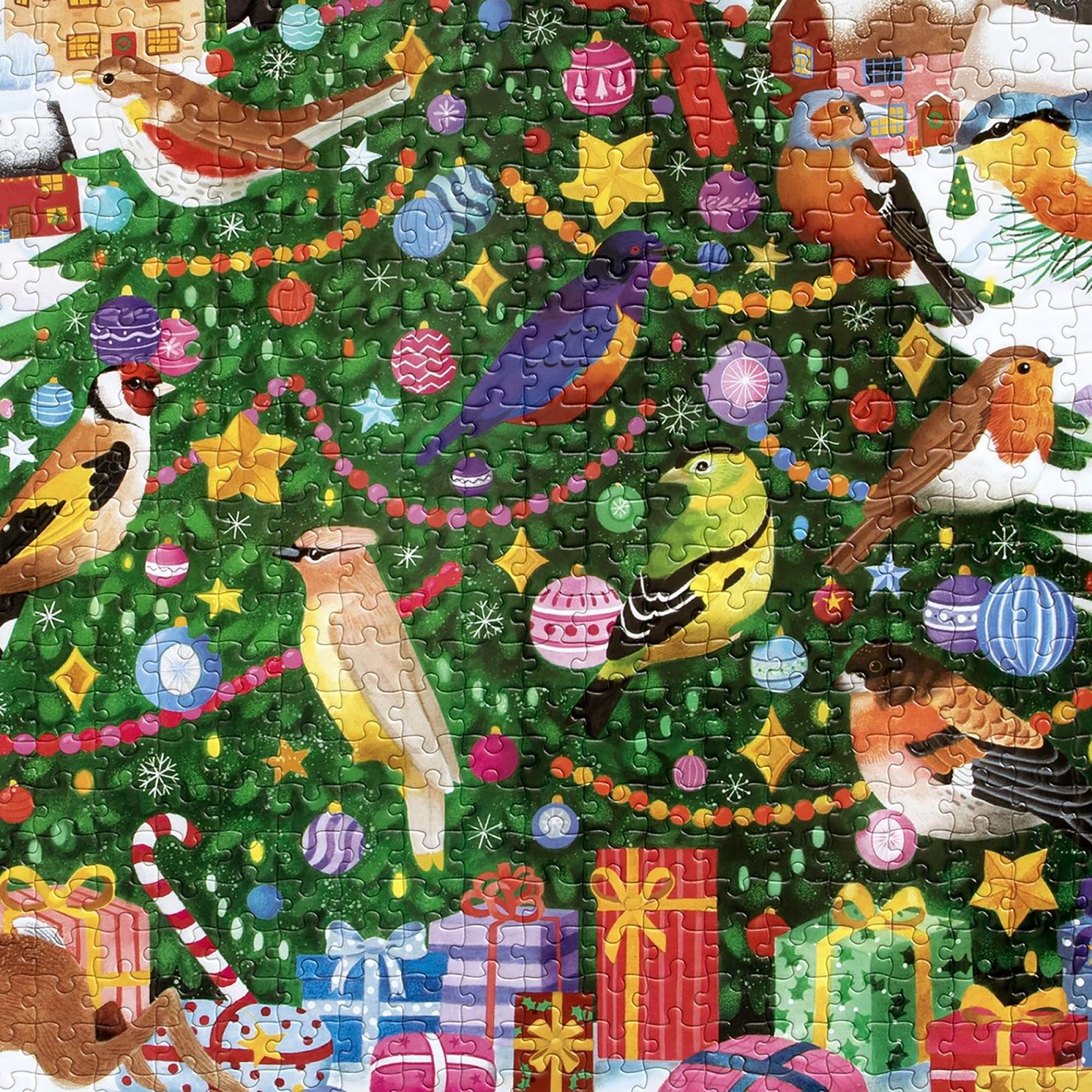 Пазл Eeboo Christmas Songbirds Рождественские певчие птицы 1000 элементов 58,5 x 58,5 см, фото №3