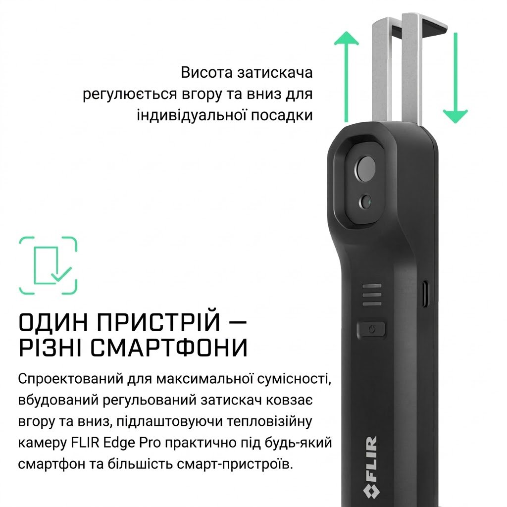 Тепловизионная камера FLIR ONE Edge Pro Чёрный, фото №2