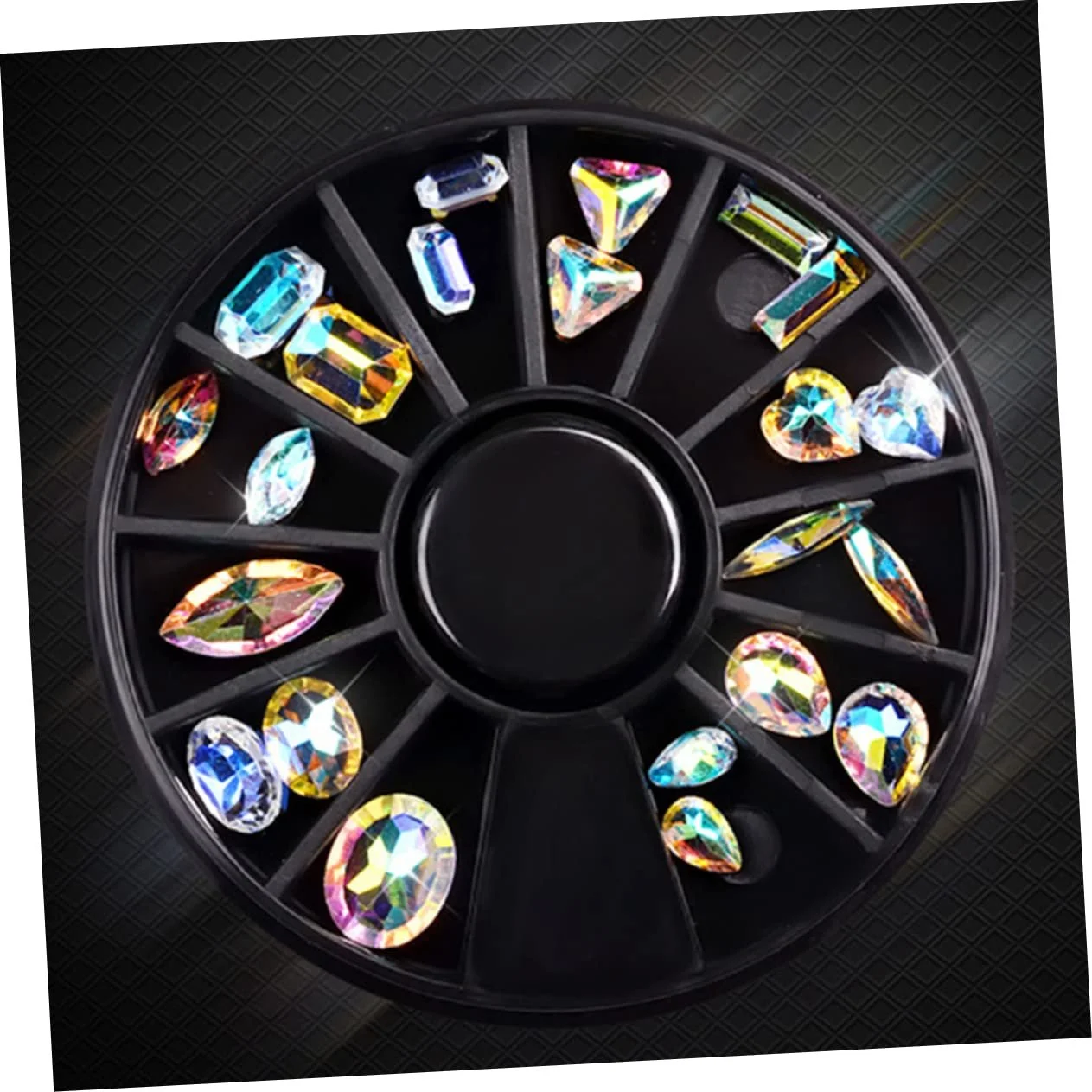 Стразы Кристаллы, Бусины, Стразы Хлопья, Блестки, Рождественские Наклейки для Ногтей, Наклейки для Маникюра, Стеклянный Дизайн Ногтей 2 шт, фото №9