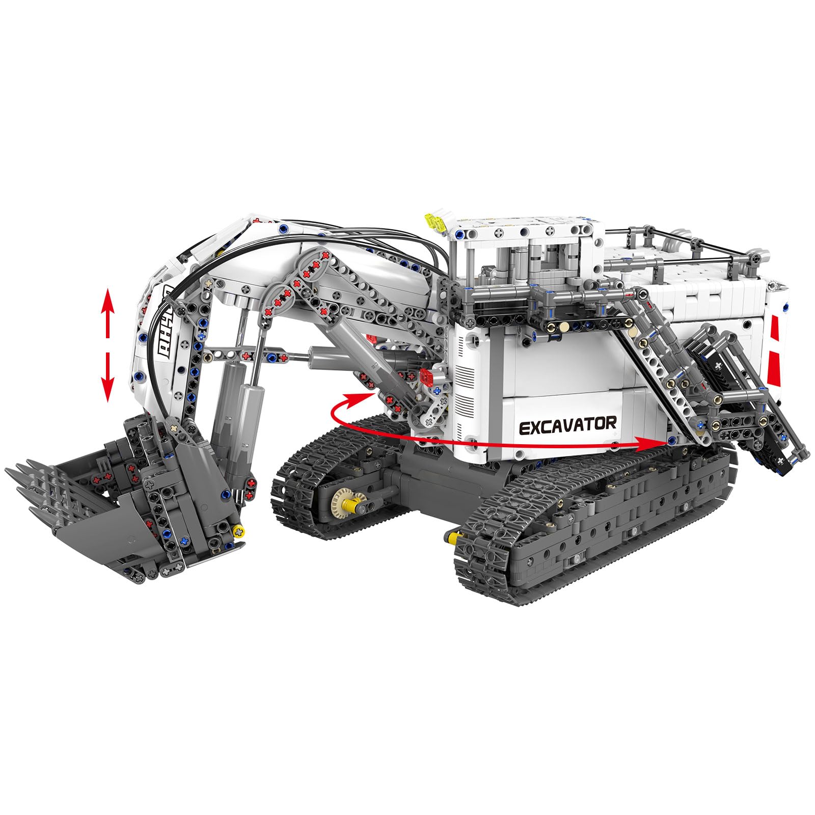 Конструктор Mould King Technik RH400 Mining Crawler Excavator 13130s з 9 двигунами, сумісний з іншими брендами (4265 деталей), фото №5