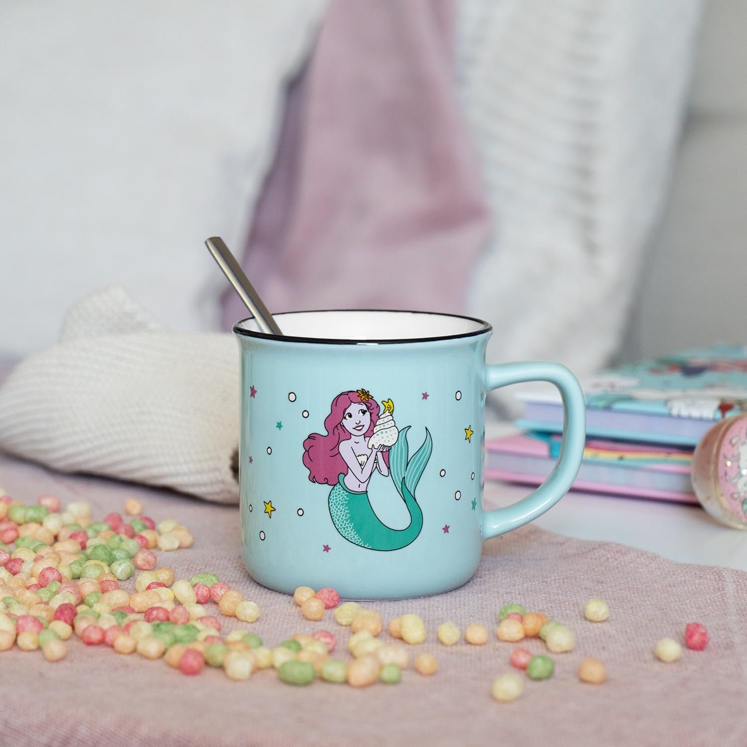 Кухоль GRUSS & CO Mermaid, 350 мл, порцеляновий, висота 8.4 см, фото №3