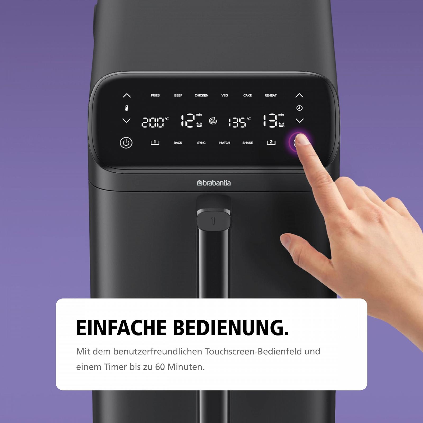 Мультипечь Brabantia Double Stack XXL BBEK1240 10 л 2 чаши 2700 Вт Black, фото №14 Мультипечь Brabantia Double Stack XXL BBEK1240 10 л 2 чаши 2700 Вт Black, фото №14