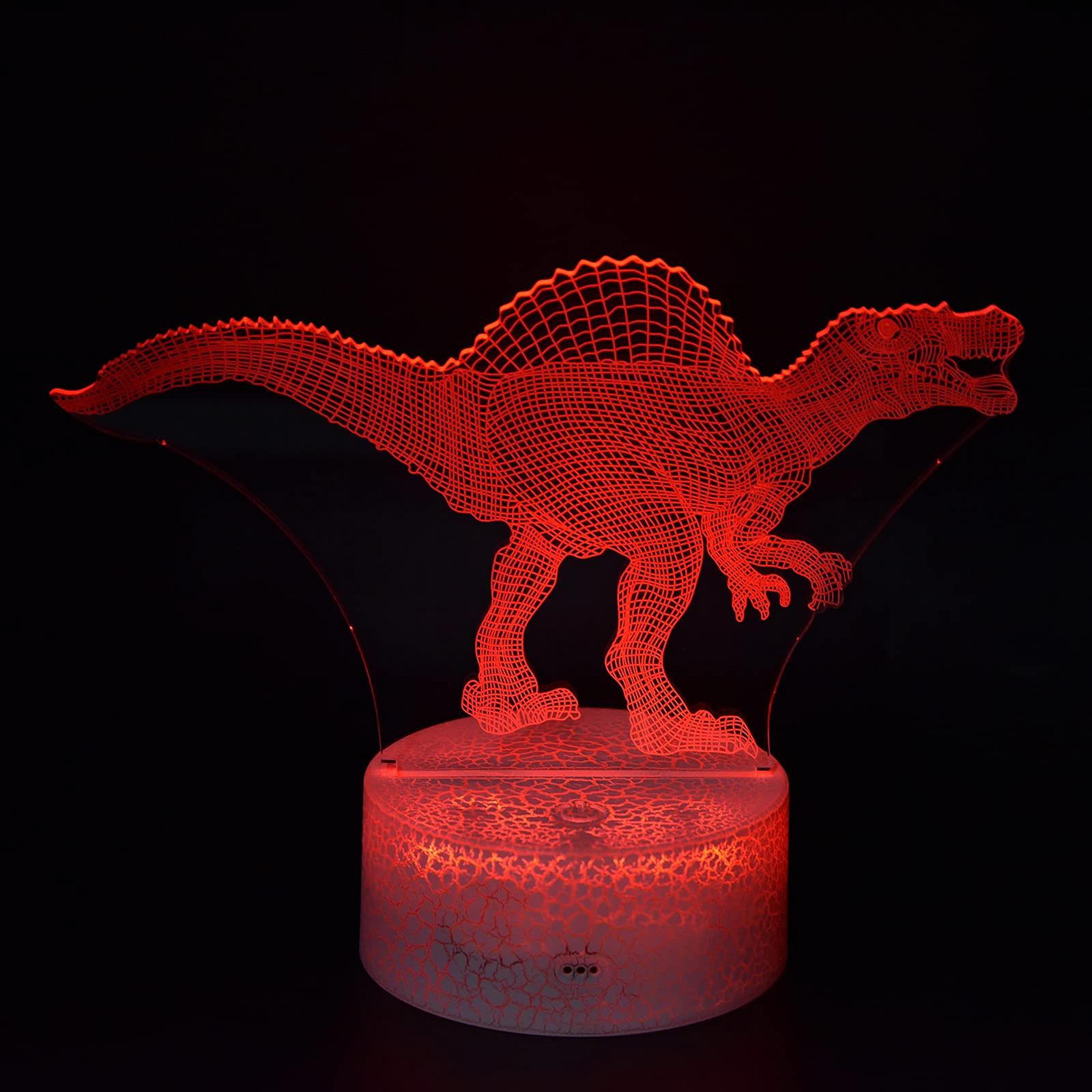 Ночник Haofy Детский 16 Цветов Динозавр Акриловый с Пультом Дистанционного Управления для Спальни, фото №5 Ночник Haofy Детский 16 Цветов Динозавр Акриловый с Пультом Дистанционного Управления для Спальни, фото №5