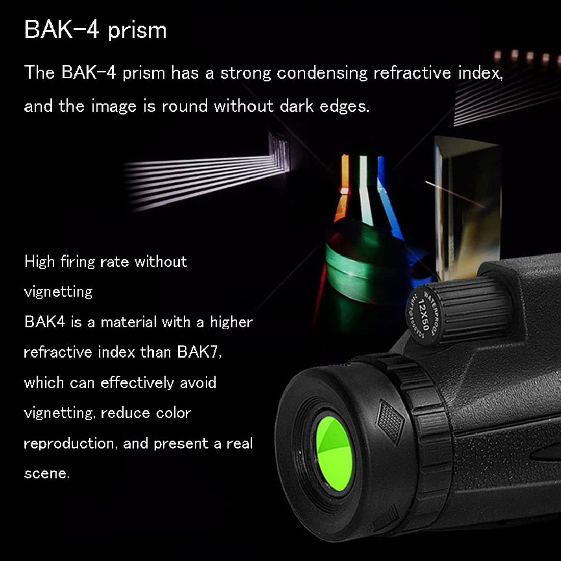 Монокуляр QHYTL 12x50 Велике збільшення, фото №3