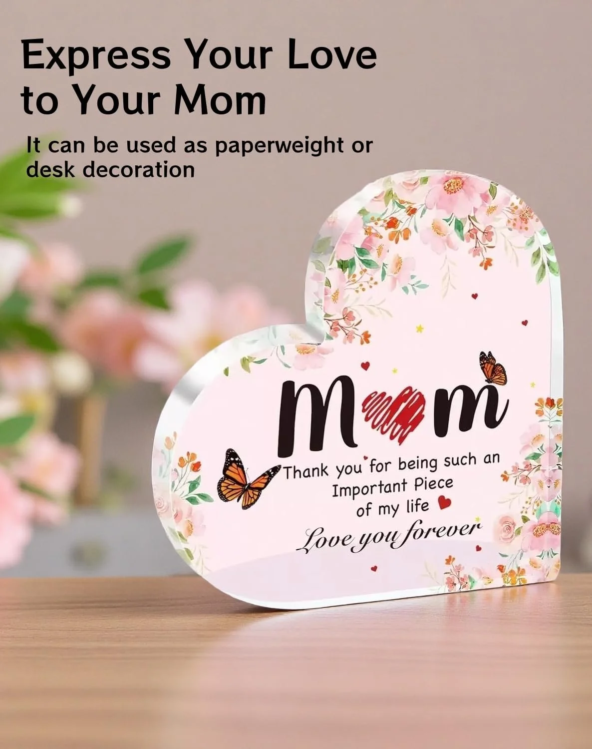 Набір: Акрилова прикраса у формі серця з 5 кремами для рук, фото №5