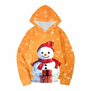 Різдвяний дитячий Світшот з довгими рукавами і модним принтом synthetic.ua - Фото 1