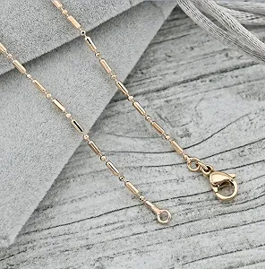 Позолочений ланцюжок на шию 45 см, для жінок synthetic.ua - Фото 1