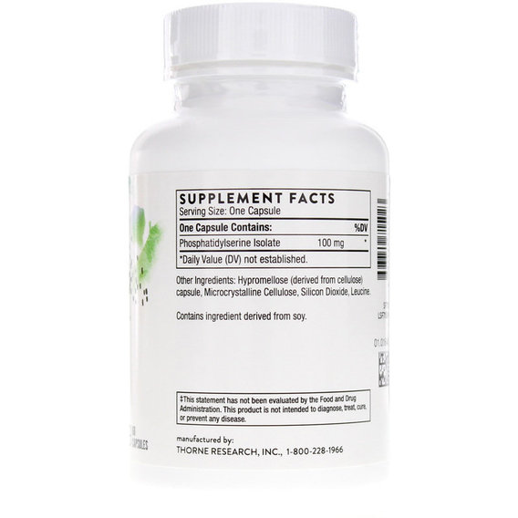Комплекс для профилактики работы головного мозга Thorne Research Iso-Phos Phosphatidylserine 60 Caps, фото №2 Комплекс для профилактики работы головного мозга Thorne Research Iso-Phos Phosphatidylserine 60 Caps, фото №2