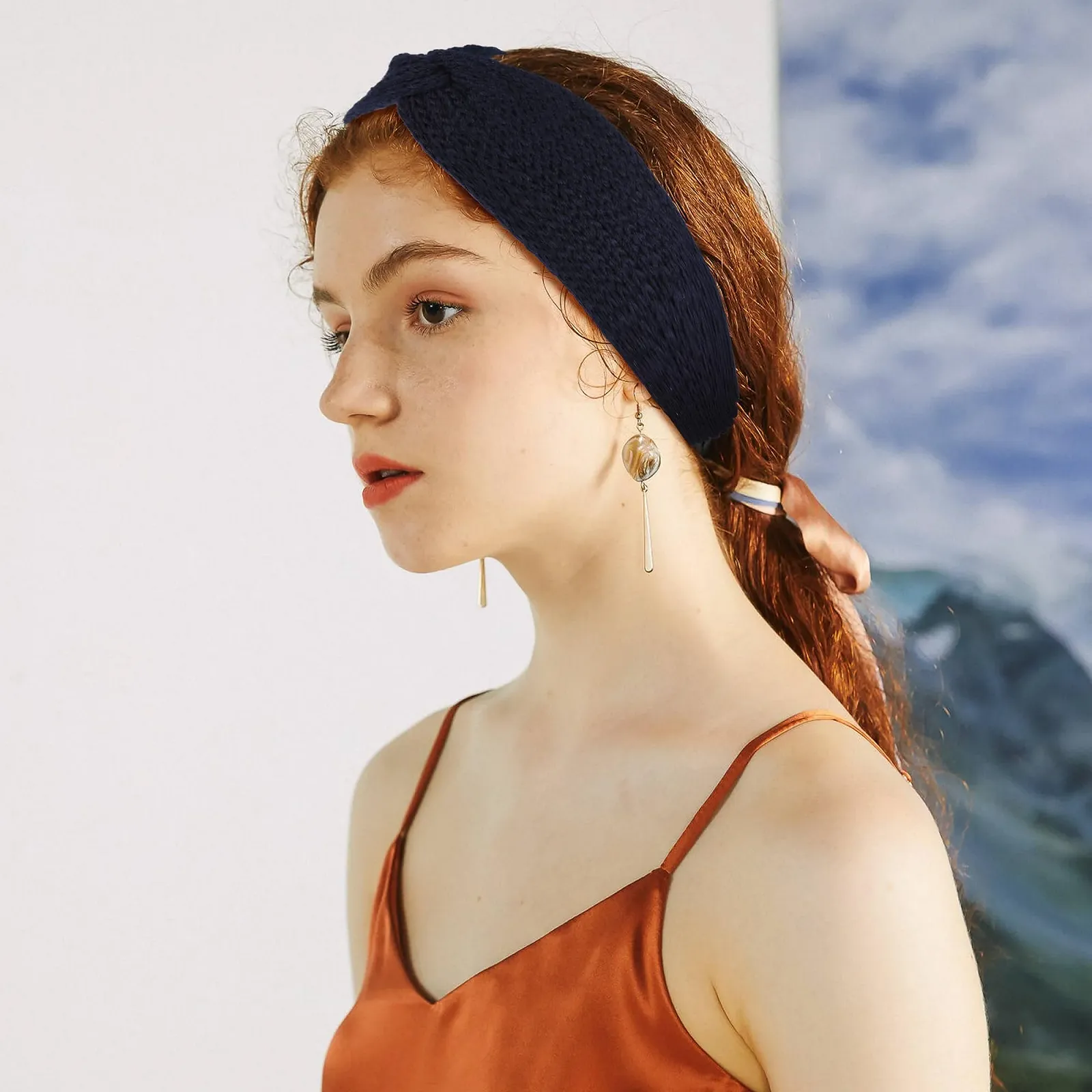 В'язана Пов'язка на Голову Жіноча, фото №6 В'язана Пов'язка на Голову Жіноча, фото №6